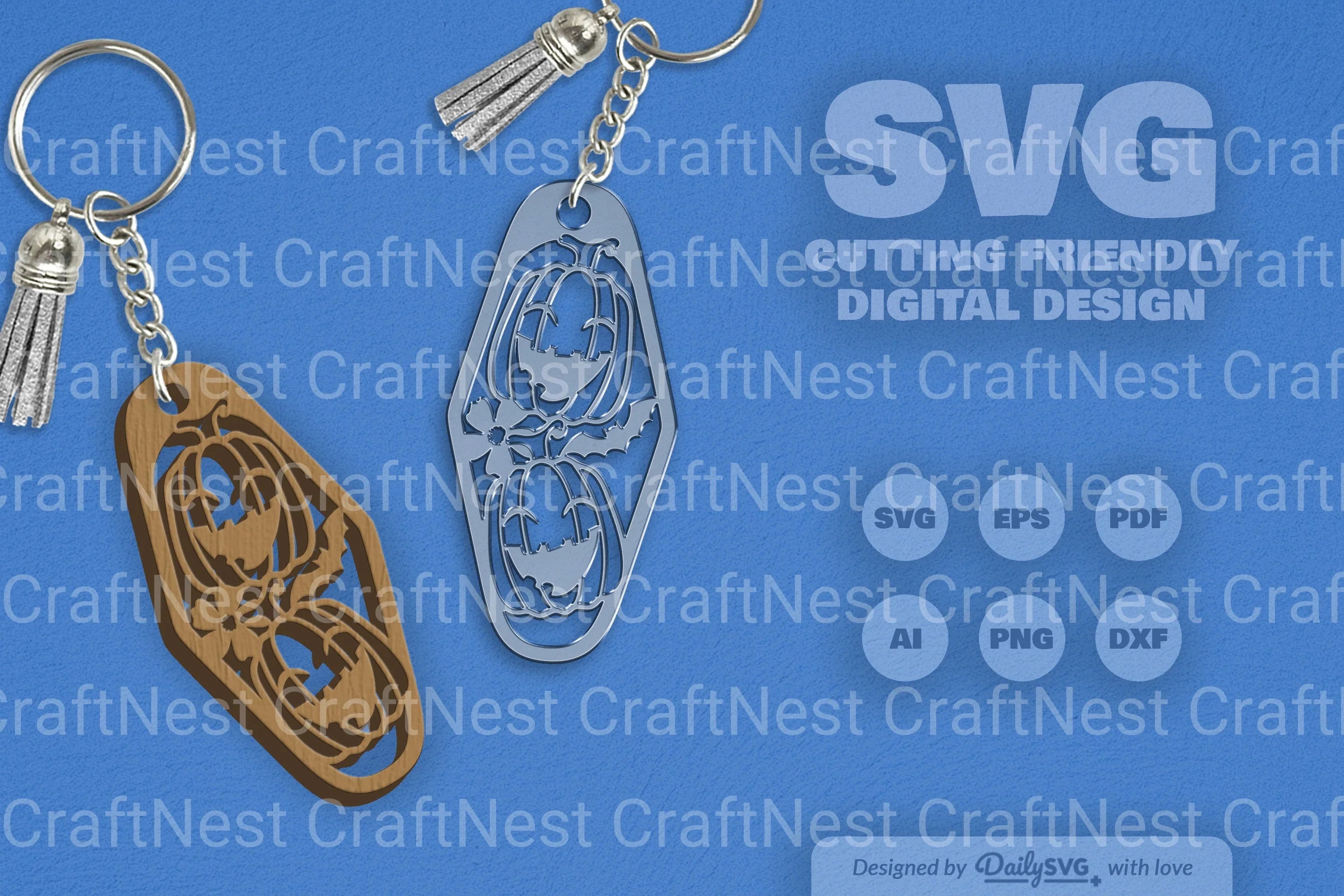 Halloween Floral Pumpkin & Bats Motel SVG Bundle