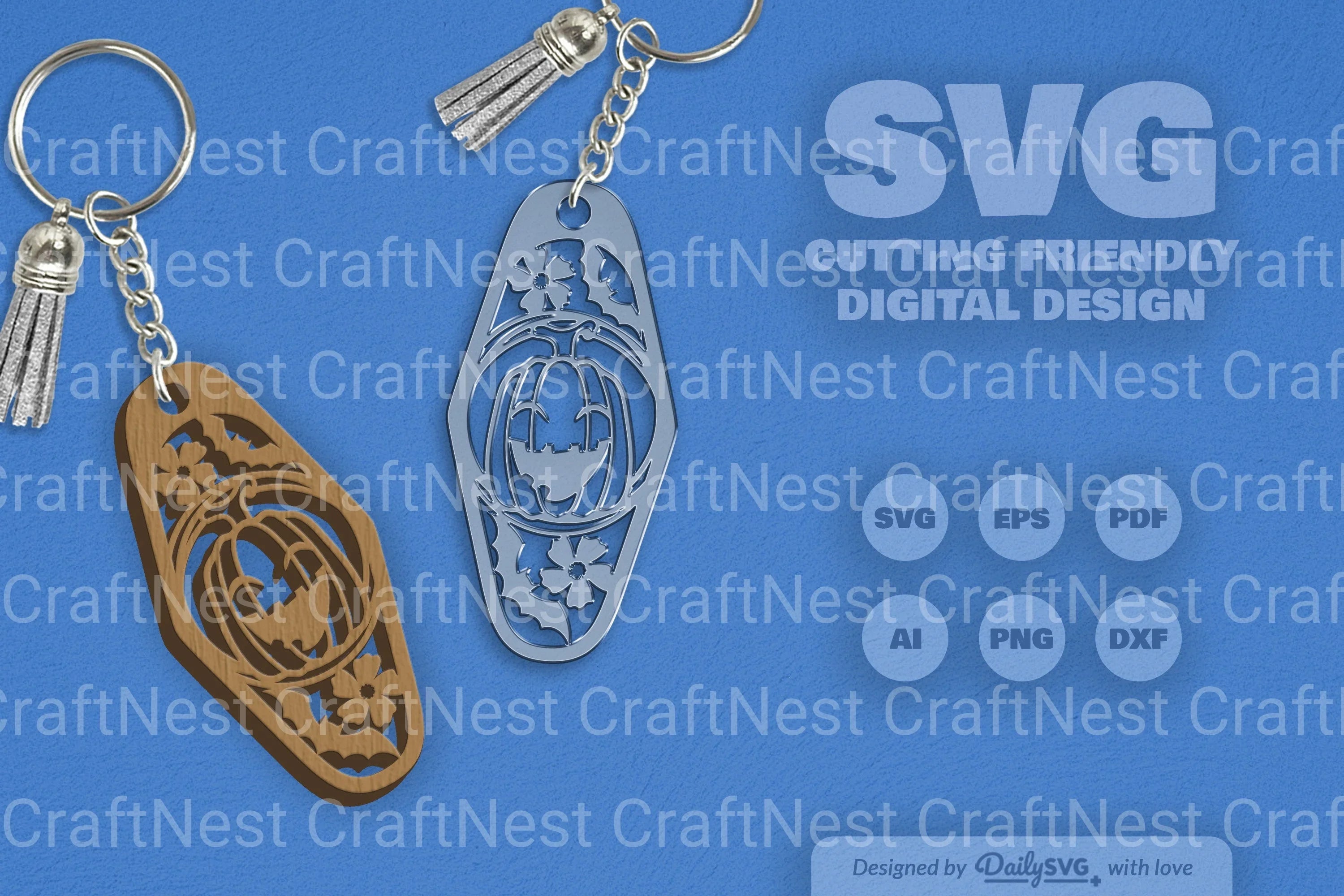 Halloween Floral Pumpkin & Bats Motel SVG Bundle