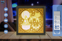 Halloween Folk Art Papercut White SVG Bundle - CraftNest - Digital Crafting and Art
