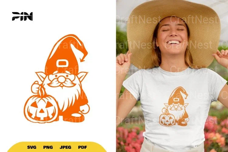 Halloween Gnome SVG Bundle Clipart - CraftNest - Digital Crafting and Art