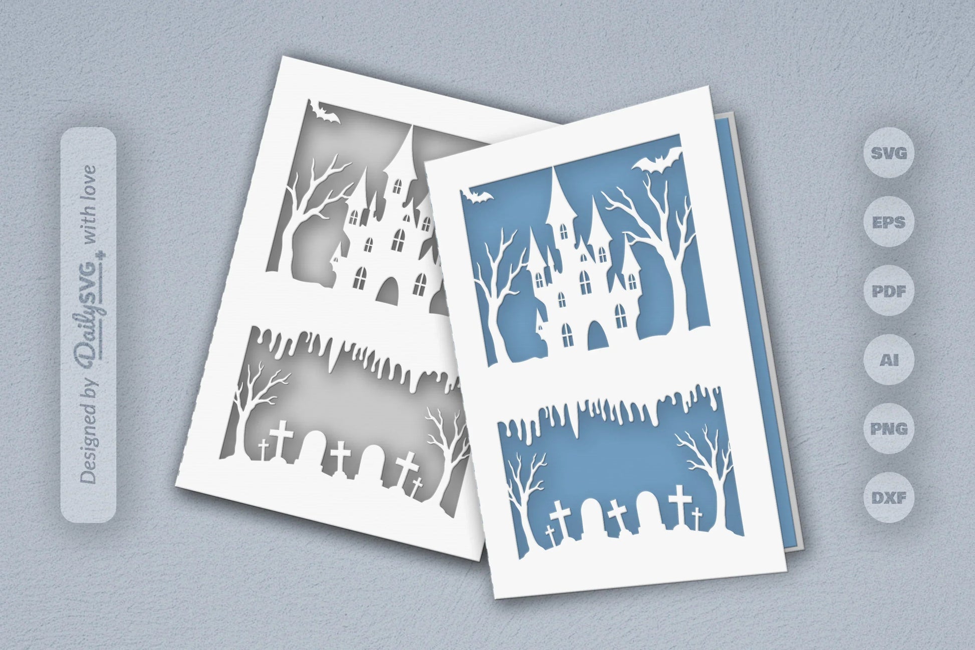 Halloween Papercut SVG Bundle 16 - CraftNest - Digital Crafting and Art