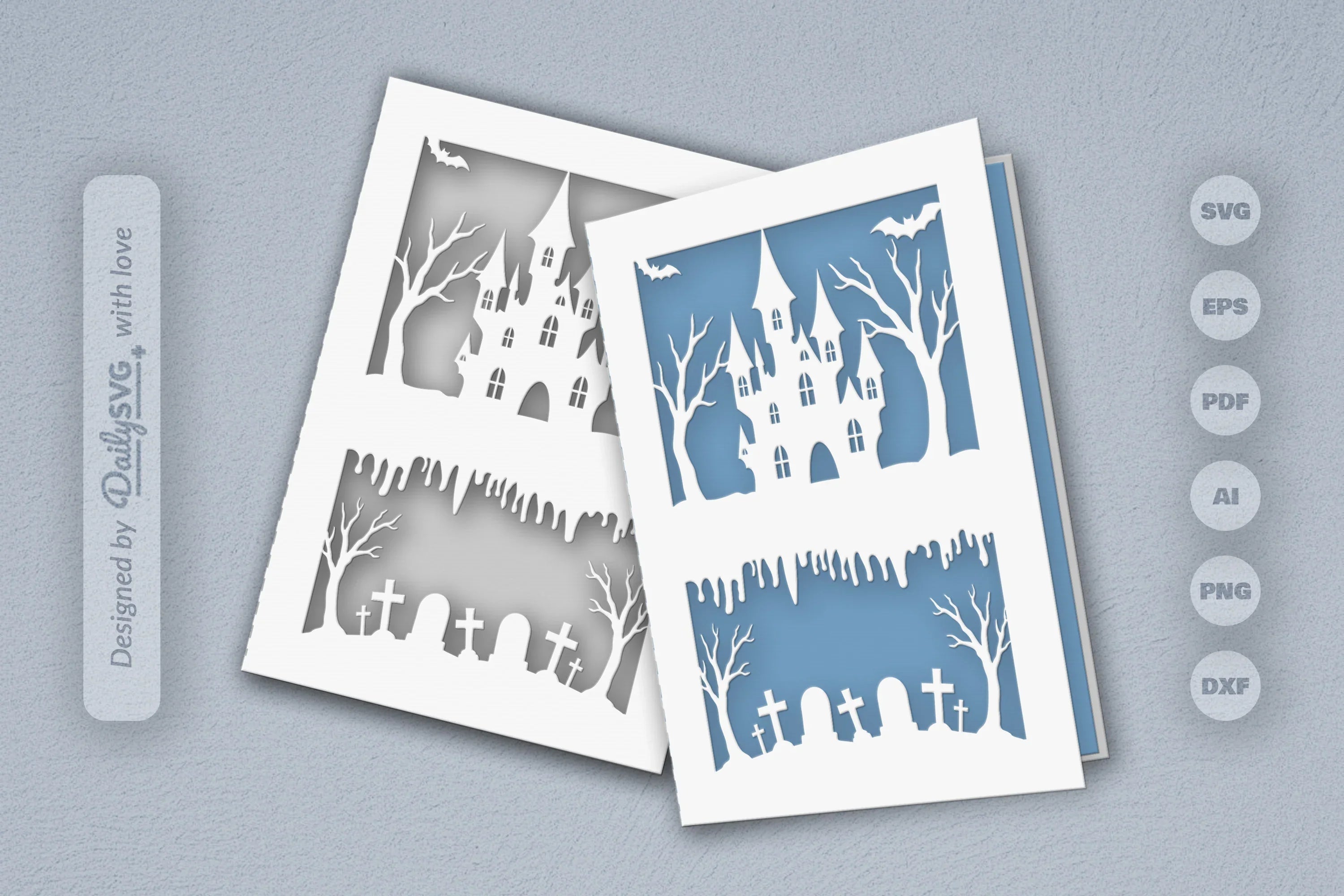Halloween Papercut SVG Bundle 16 - CraftNest - Digital Crafting and Art
