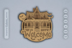 Halloween Haunted House 3D SVG Bundle - CraftNest - Digital Crafting and Art