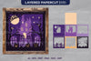 Halloween Haunted House Layered Papercut SVG Bundle