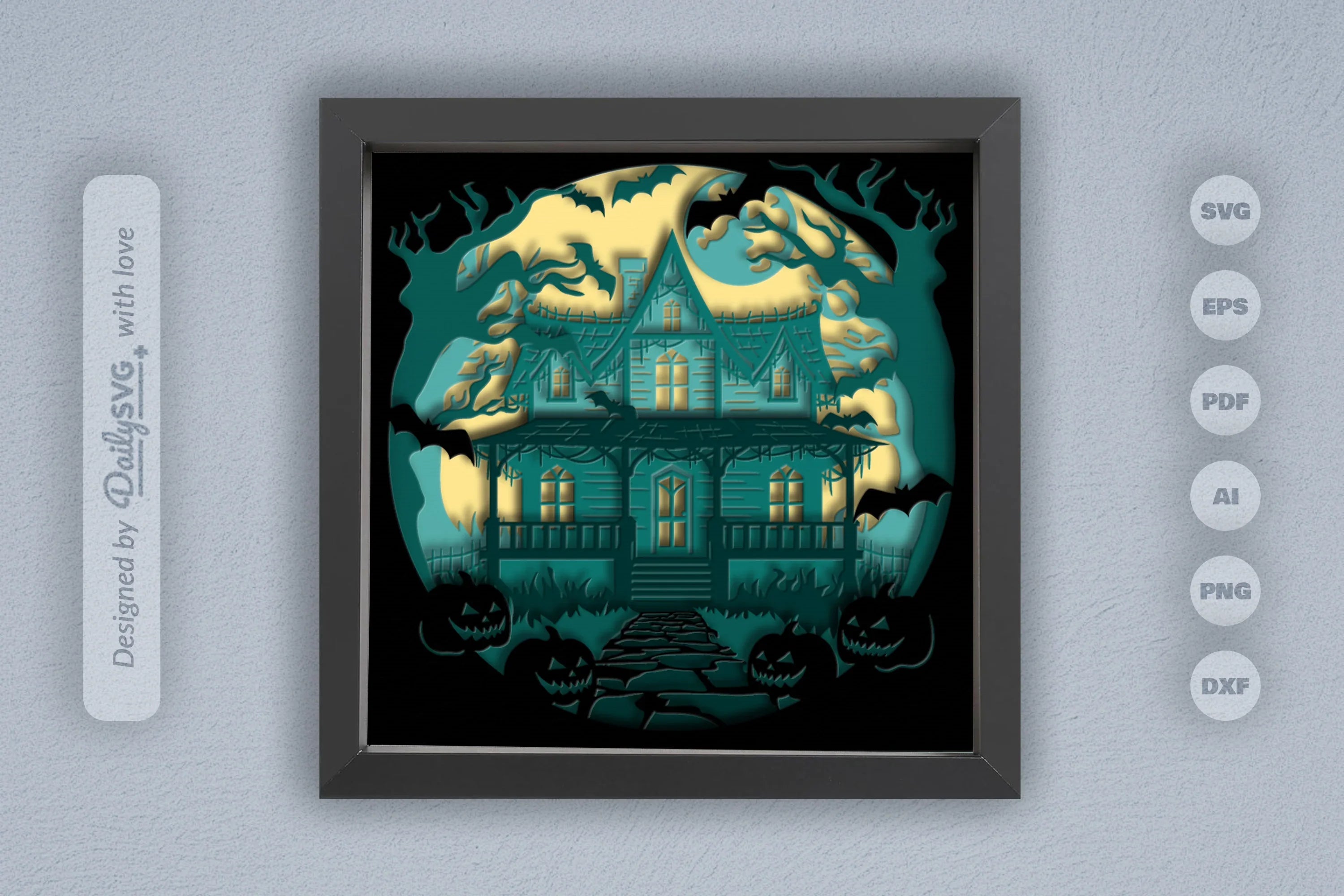 Halloween Haunted House Papercut SVG Bundle - CraftNest - Digital Crafting and Art