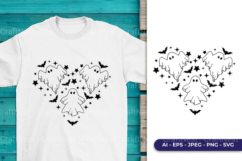 Halloween Heart SVG Bundle - CraftNest - Digital Crafting and Art