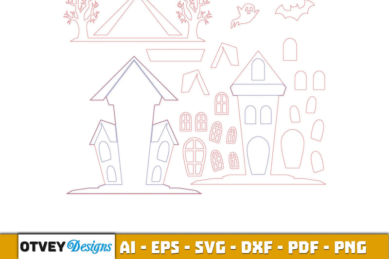 Halloween Home Decor Laser Cut SVG Bundle 9 - CraftNest - Digital Crafting and Art