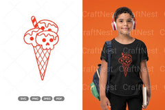 Halloween Ice Cream SVG Bundle - CraftNest - Digital Crafting and Art