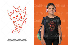 Halloween Ice Cream SVG Bundle - CraftNest - Digital Crafting and Art