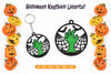 Halloween Keychain Lasercut SVG Bundle