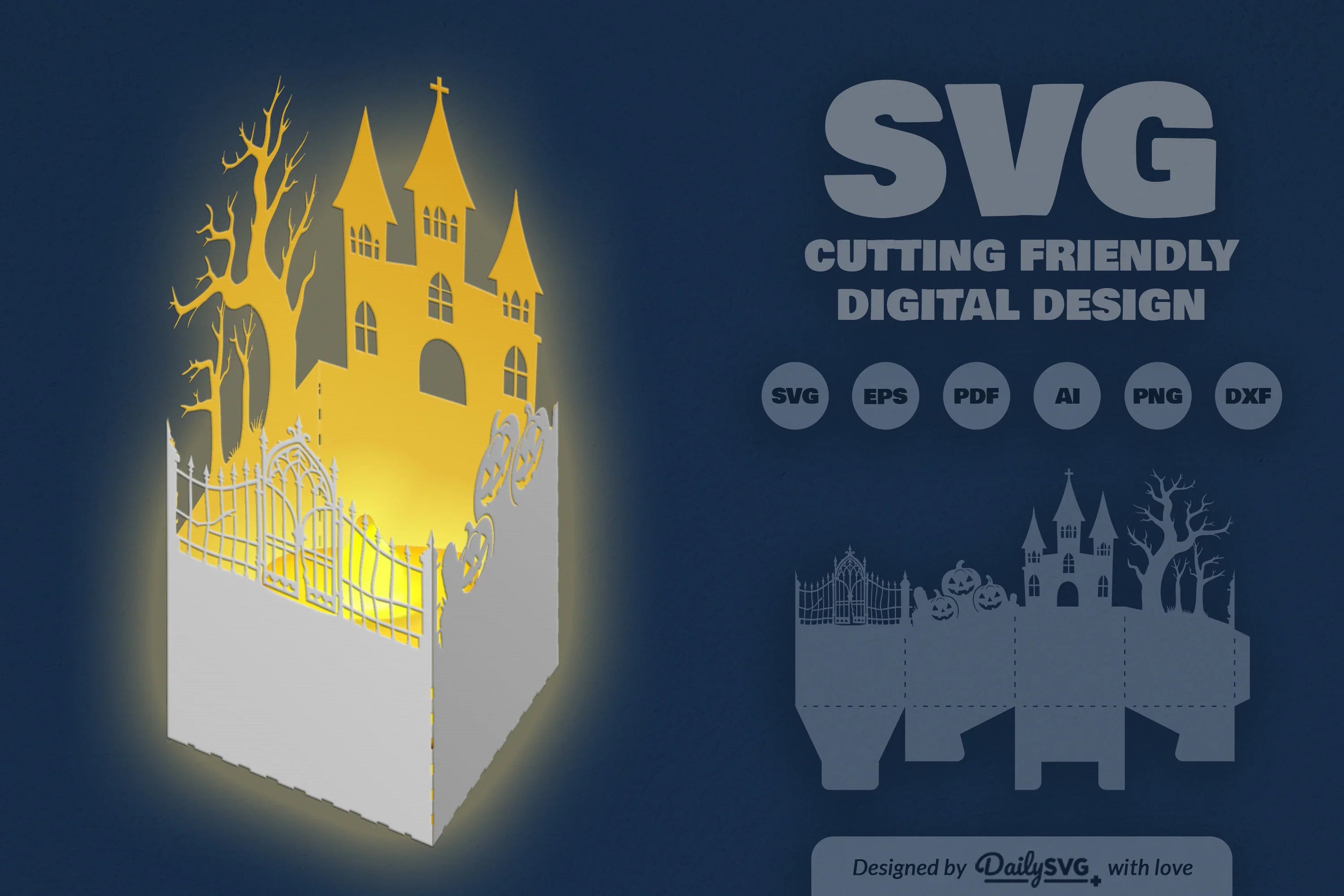 Halloween Papercut SVG Bundle 14 - CraftNest - Digital Crafting and Art