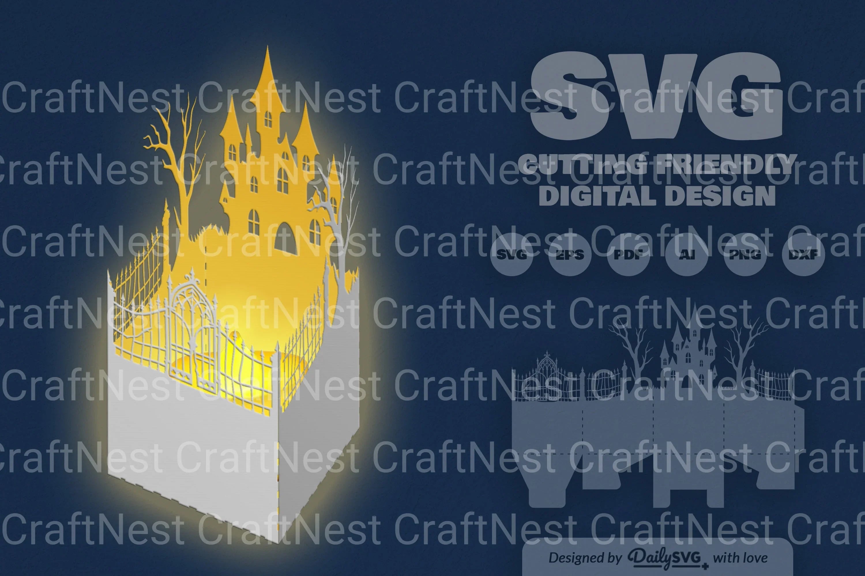 Halloween Papercut SVG Bundle 1 - CraftNest - Digital Crafting and Art