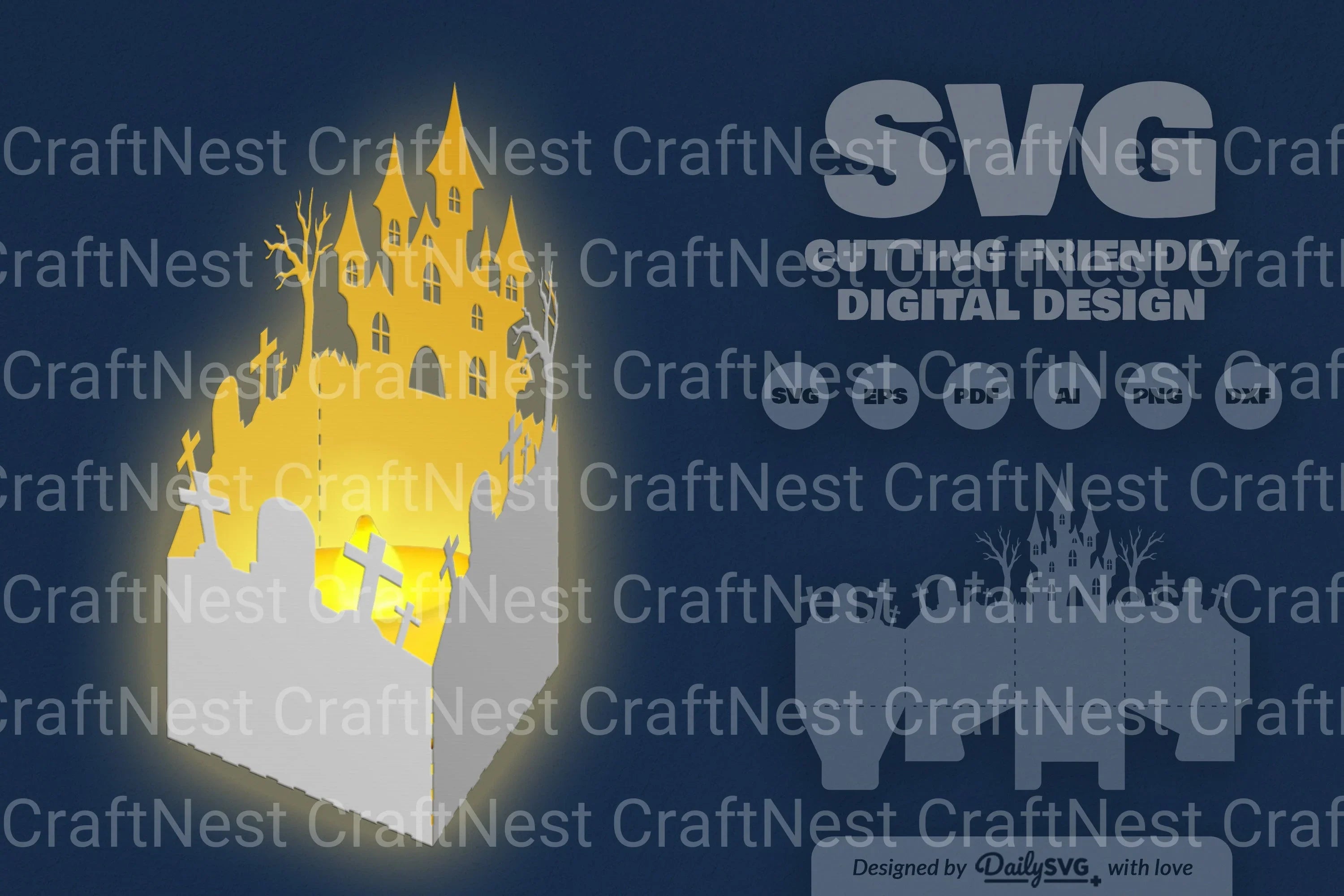Halloween Papercut SVG Bundle 13 - CraftNest - Digital Crafting and Art