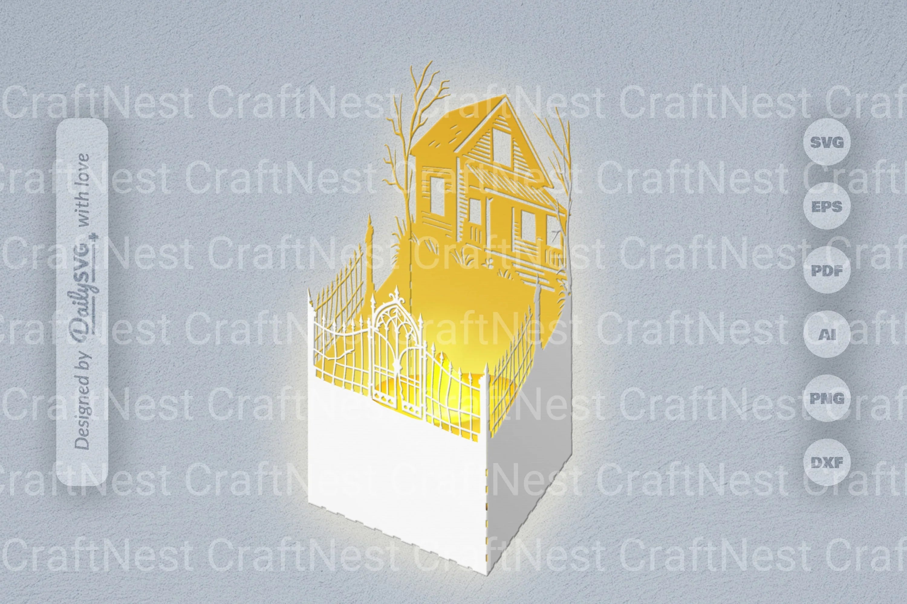 Halloween Papercut SVG Bundle 12 - CraftNest - Digital Crafting and Art