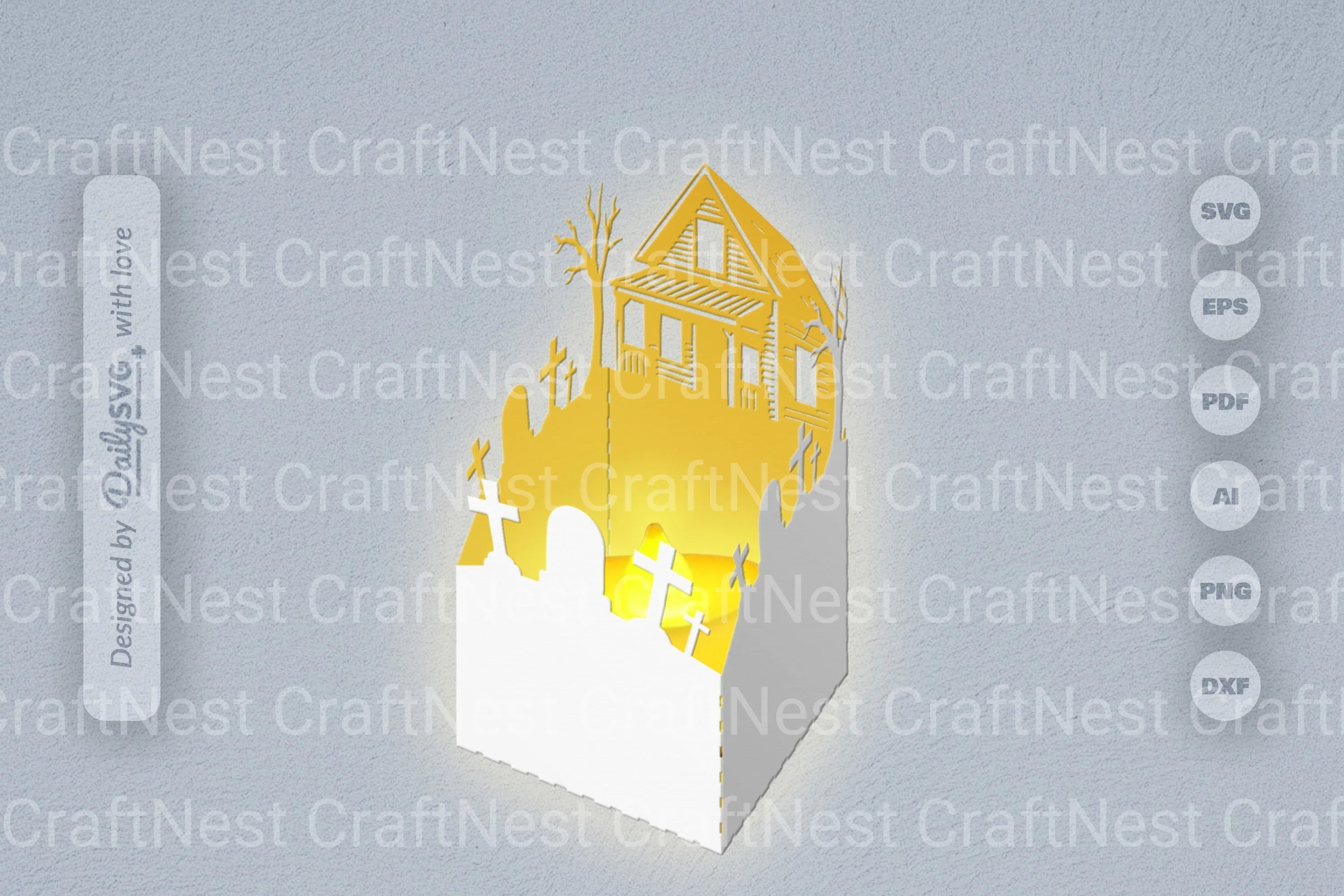 Halloween Papercut SVG Bundle 11 - CraftNest - Digital Crafting and Art