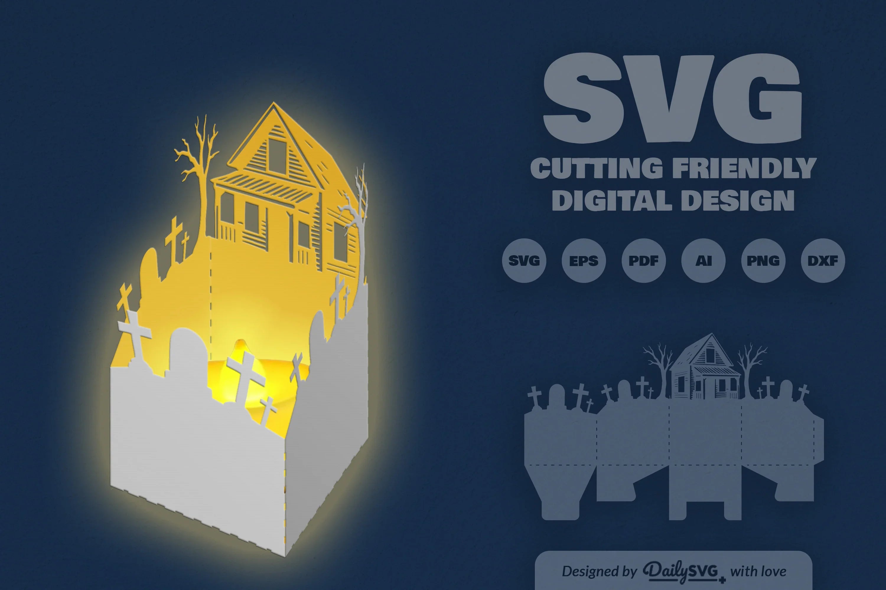 Halloween Papercut SVG Bundle 11 - CraftNest - Digital Crafting and Art