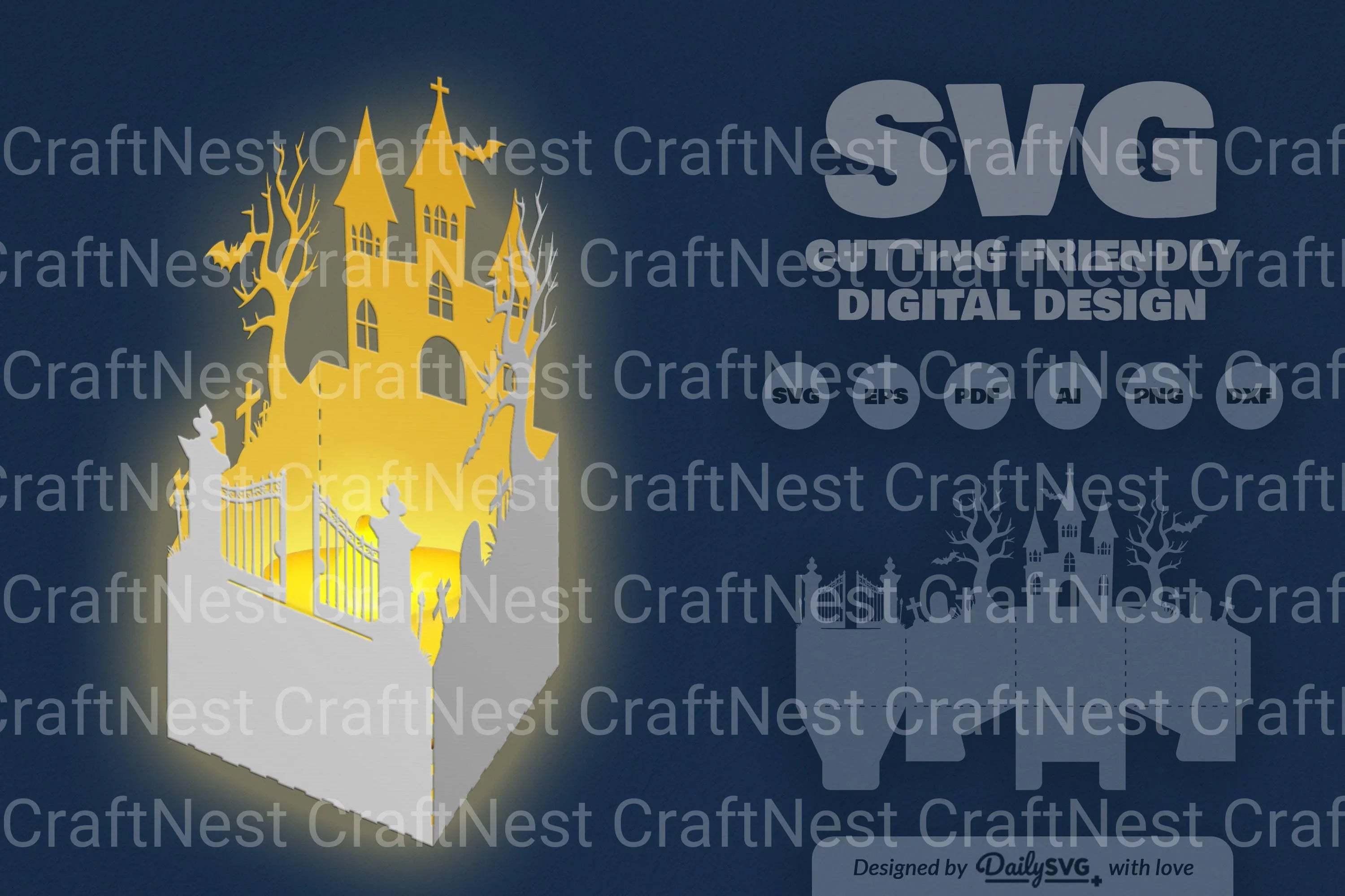 Halloween Papercut SVG Bundle - CraftNest - Digital Crafting and Art