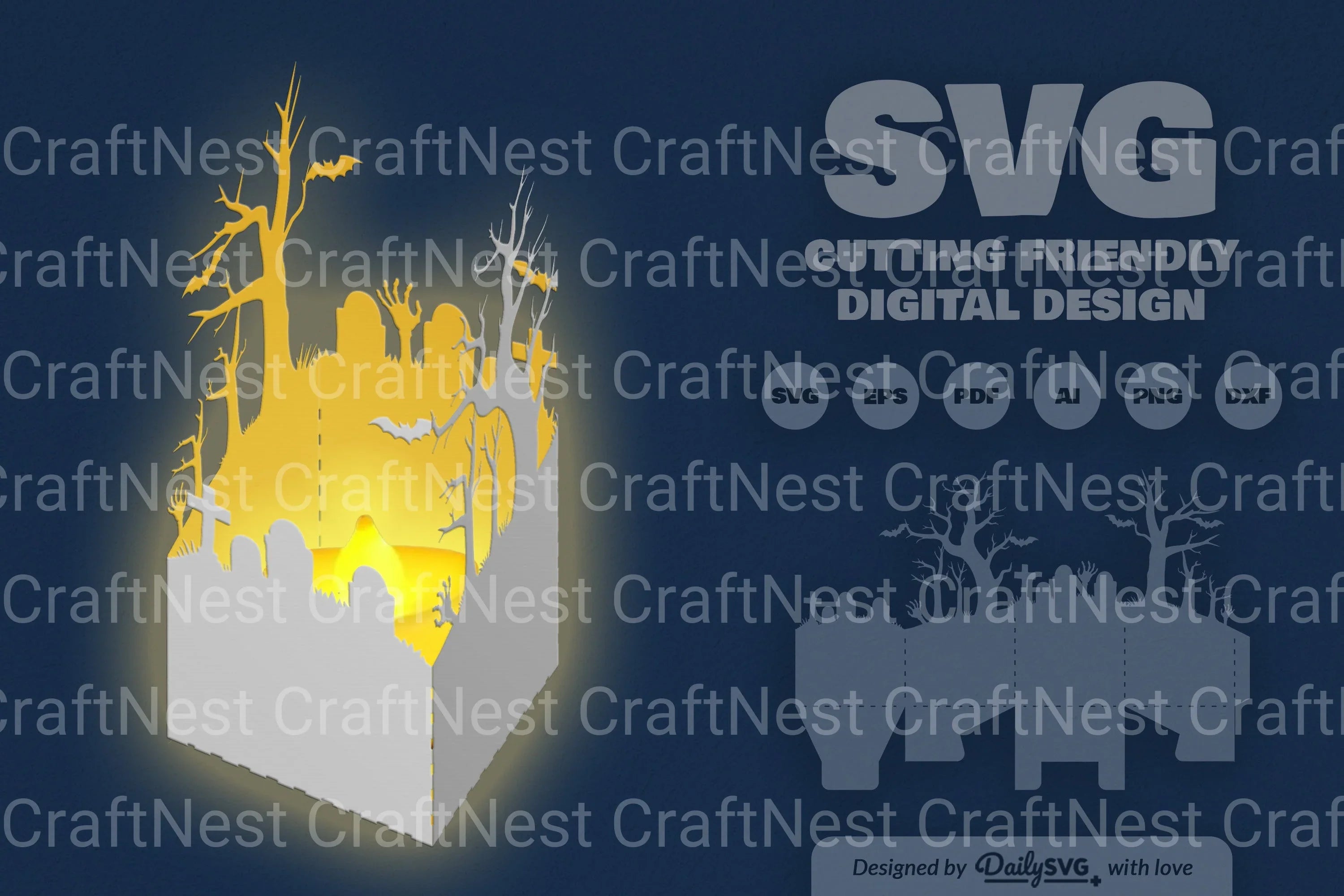 Halloween Papercut SVG Bundle 2 - CraftNest - Digital Crafting and Art