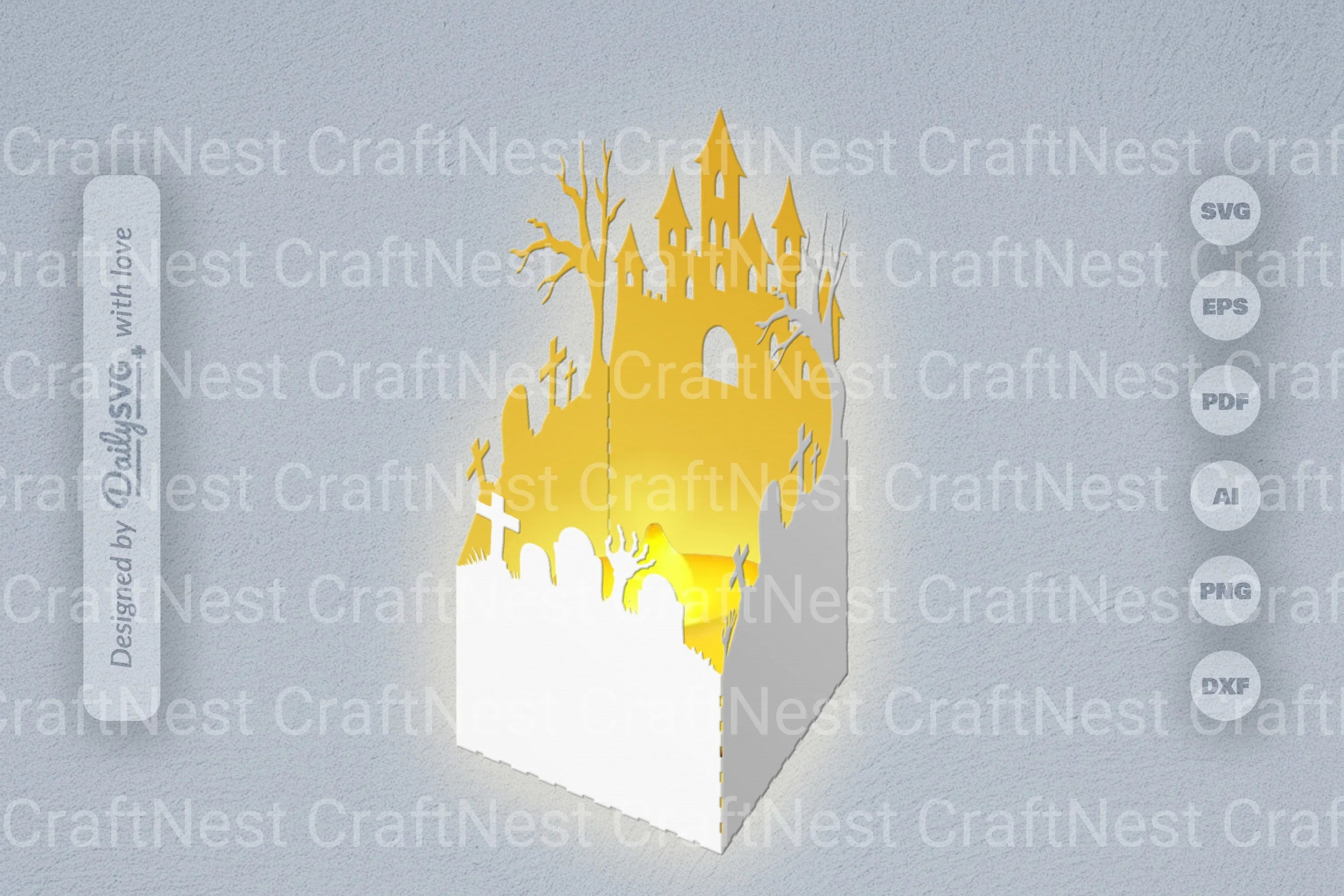 Halloween Papercut SVG Bundle 3 - CraftNest - Digital Crafting and Art