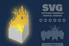 Halloween Lantern Papercut Clipart Daily SVG Bundle - CraftNest - Digital Crafting and Art