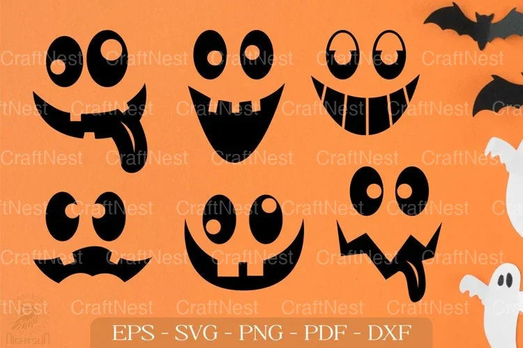 Halloween Lantern Silly Face SVG Bundle - CraftNest - Digital Crafting and Art