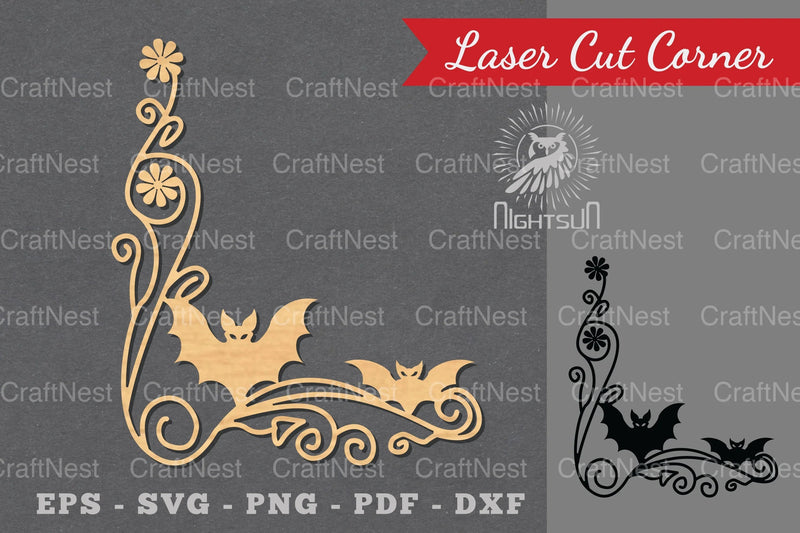 Halloween Laser Cut Corner Clipart Bundle - CraftNest - Digital Crafting and Art