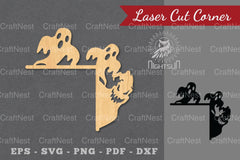 Halloween Laser Cut Corner SVG Bundle - CraftNest - Digital Crafting and Art