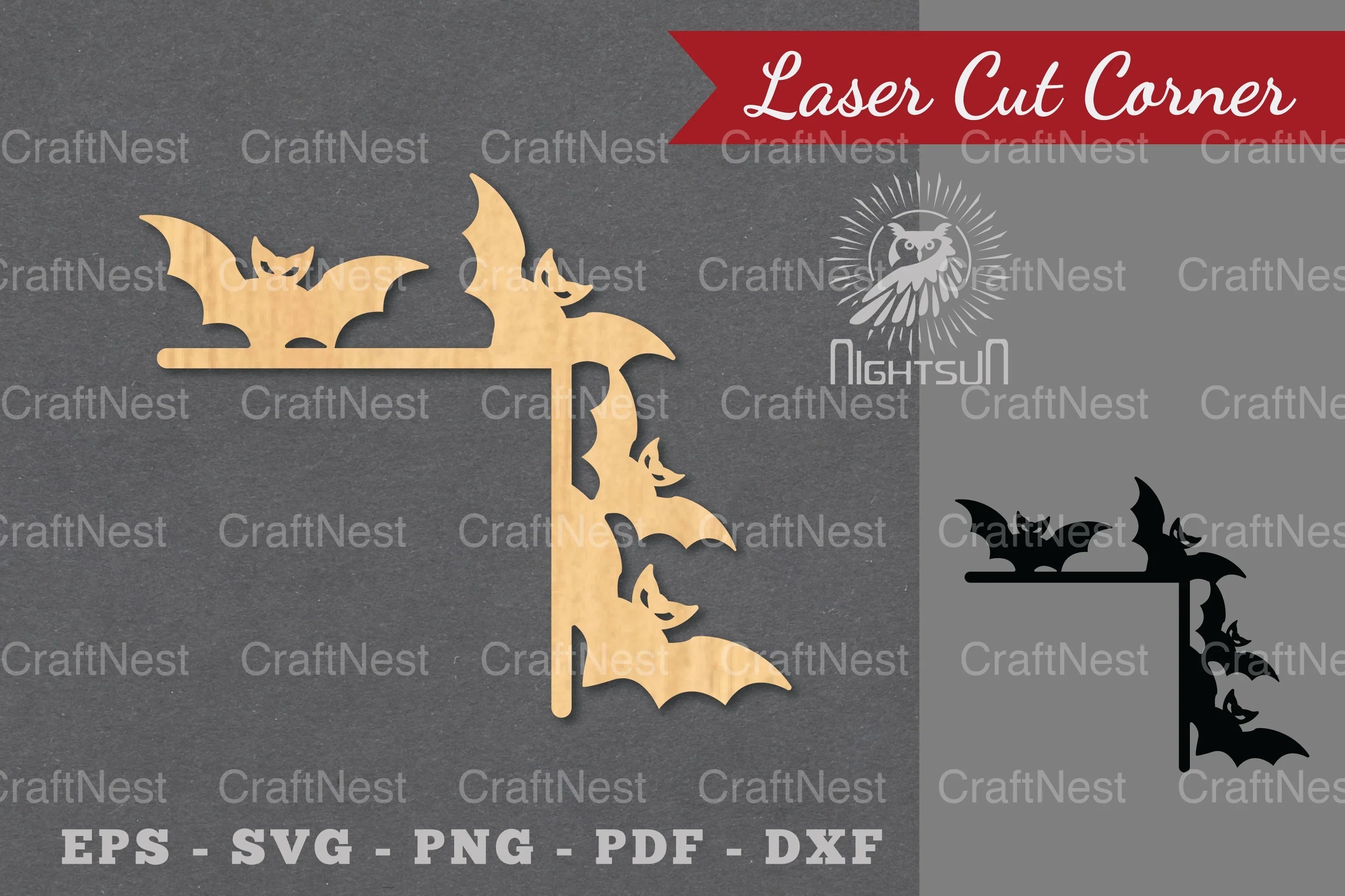 Halloween Laser Cut Corner SVG Bundle - CraftNest - Digital Crafting and Art