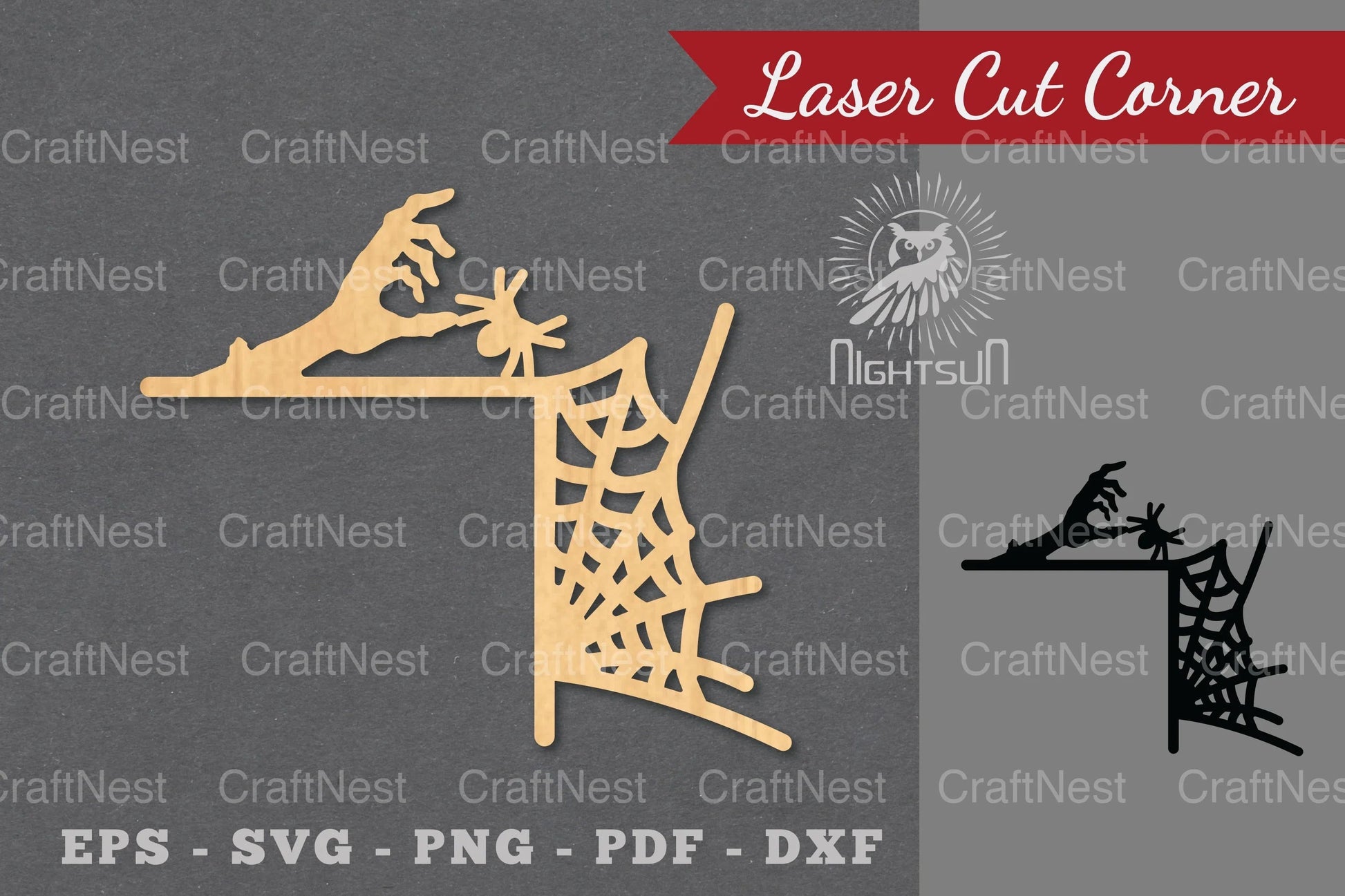 Halloween Laser Cut Corner SVG Bundle - CraftNest - Digital Crafting and Art