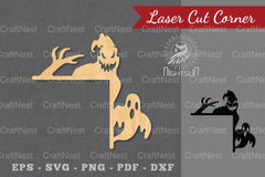 Halloween Laser Cut Corner SVG Bundle - CraftNest - Digital Crafting and Art