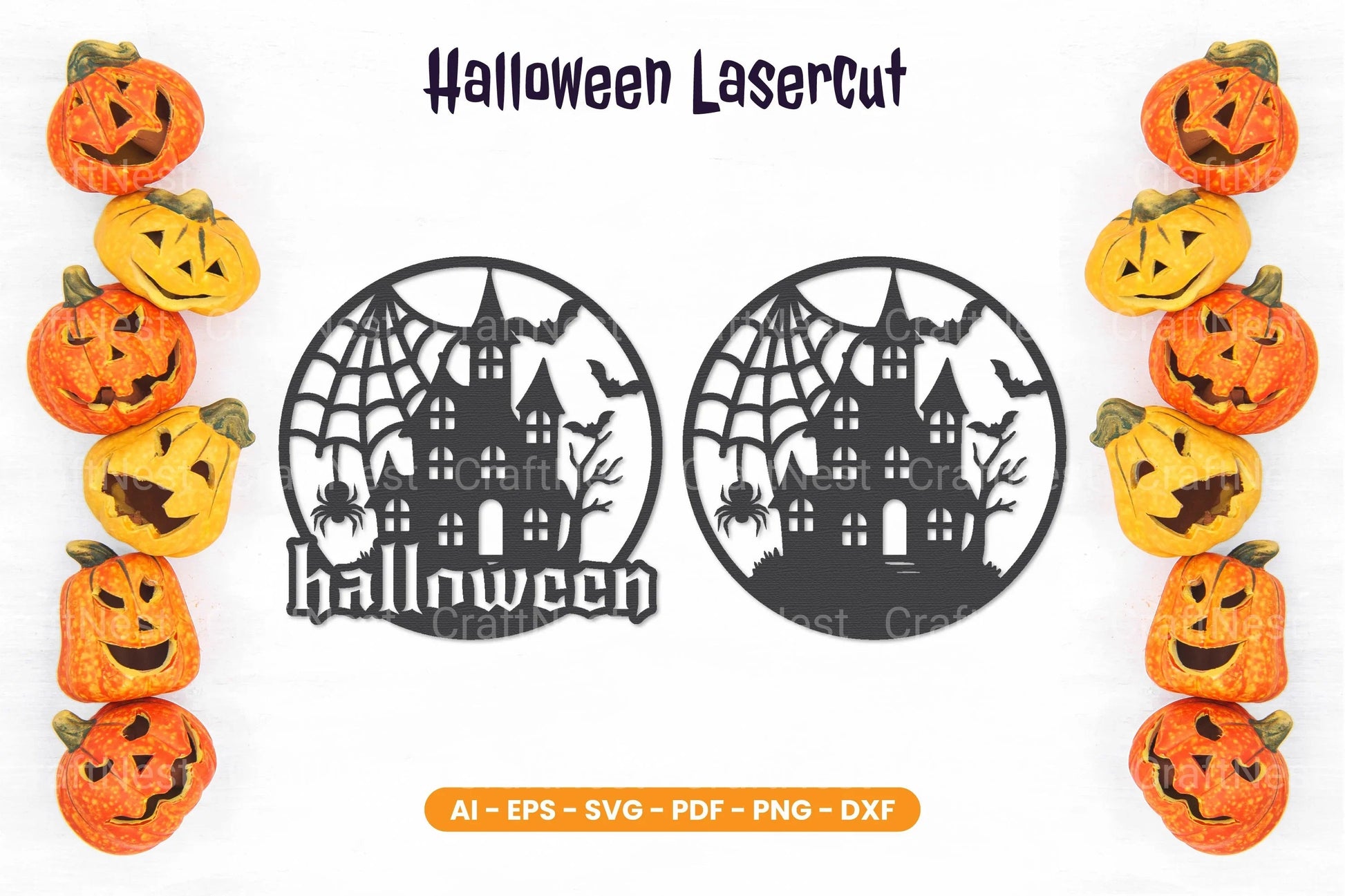 Halloween Lasercut SVG Bundle - CraftNest - Digital Crafting and Art