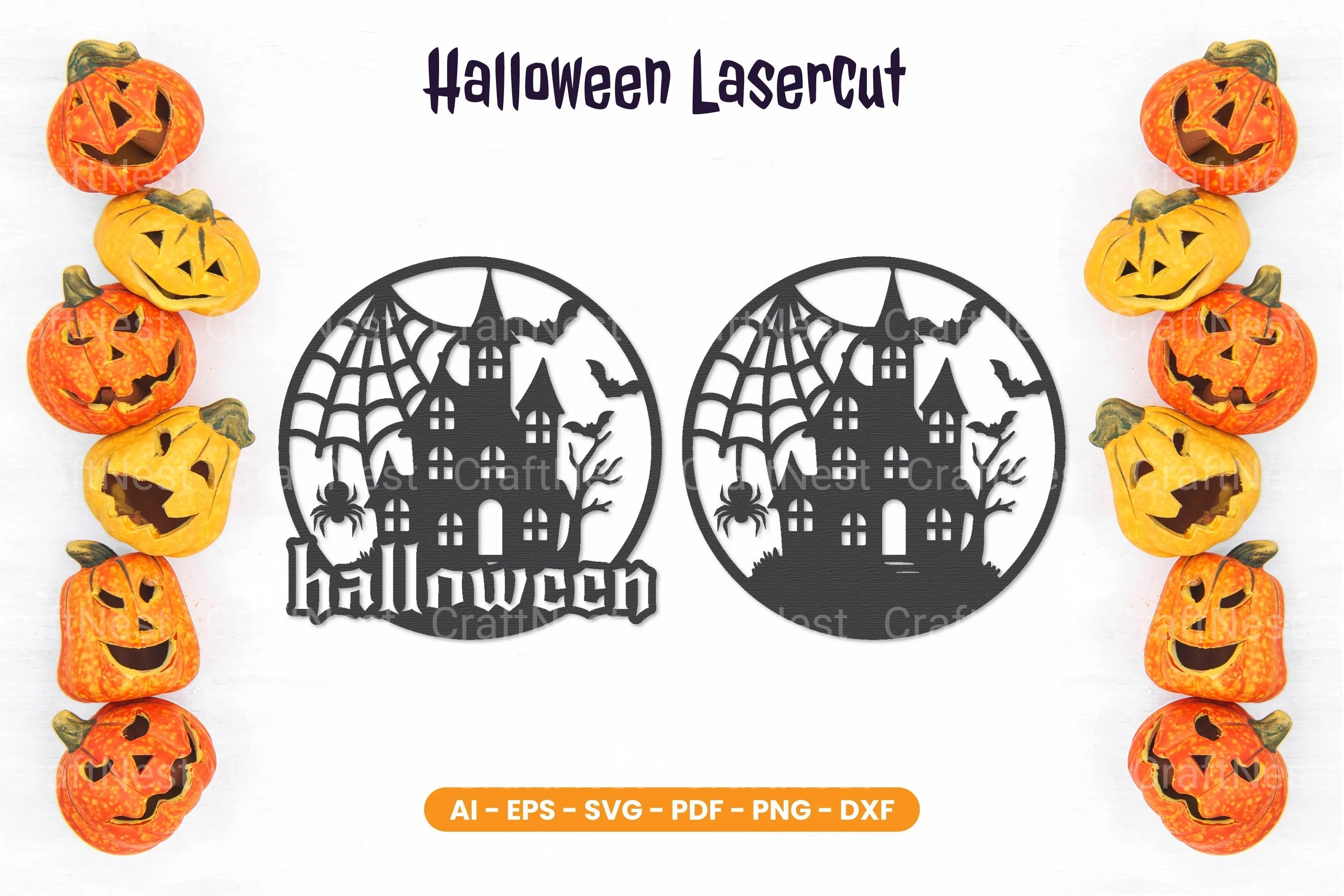 Halloween Lasercut SVG Bundle - CraftNest - Digital Crafting and Art