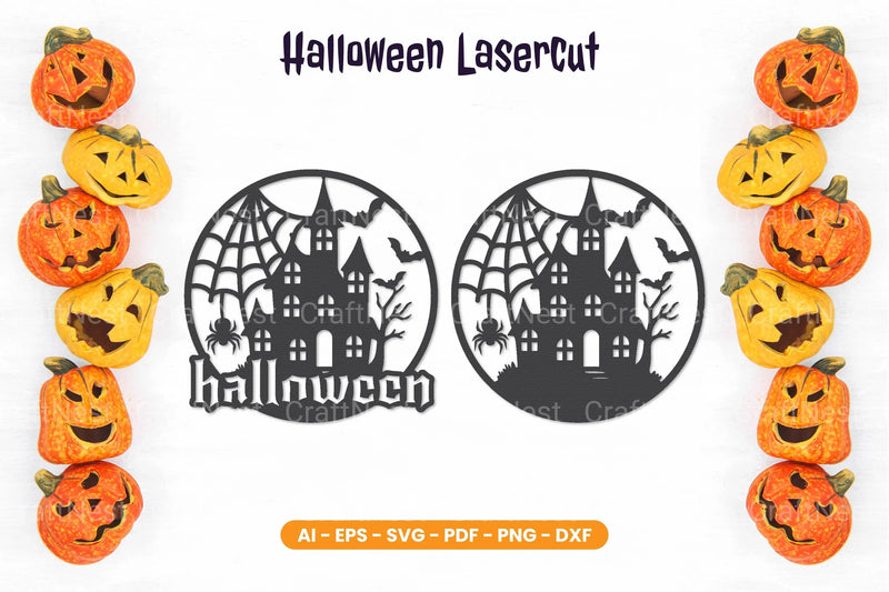Halloween Lasercut SVG Bundle - CraftNest - Digital Crafting and Art