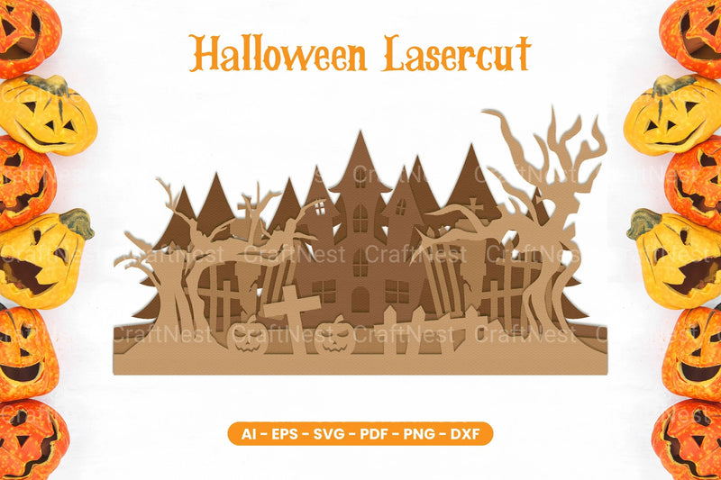 Halloween Lasercut SVG Bundle - CraftNest - Digital Crafting and Art