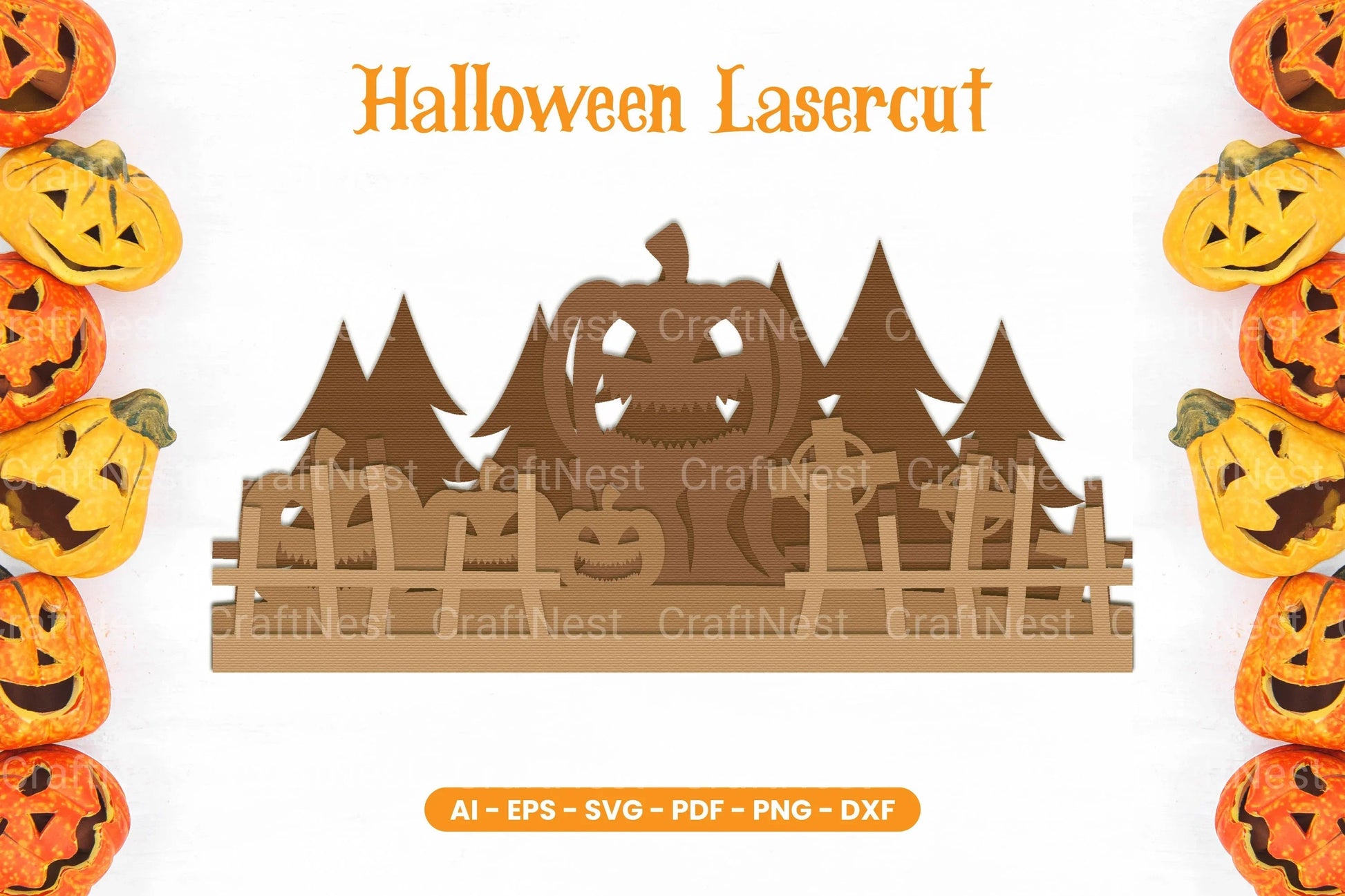 Halloween Lasercut SVG Bundle - CraftNest - Digital Crafting and Art