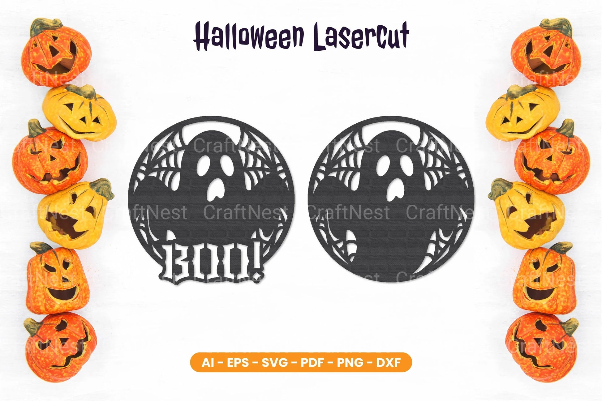 Halloween Lasercut SVG Bundle - CraftNest - Digital Crafting and Art