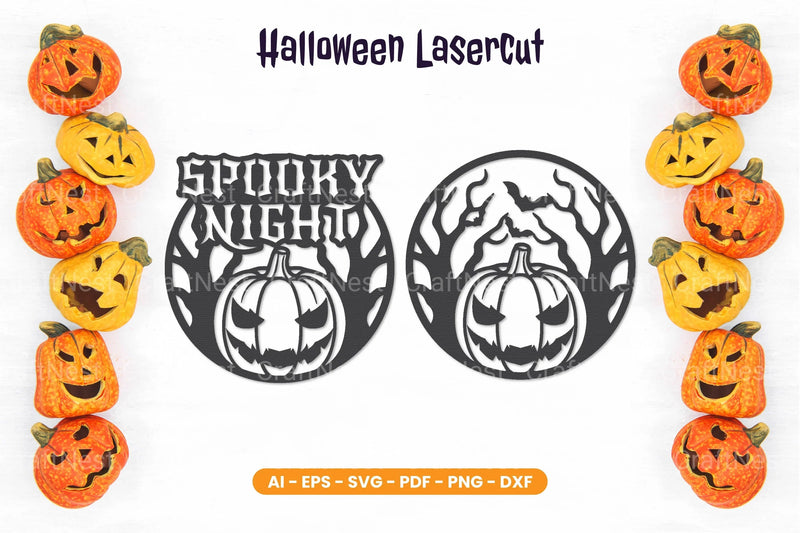 Halloween Lasercut SVG Bundle - CraftNest - Digital Crafting and Art