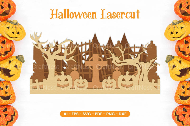 Halloween Lasercut SVG Bundle - CraftNest - Digital Crafting and Art
