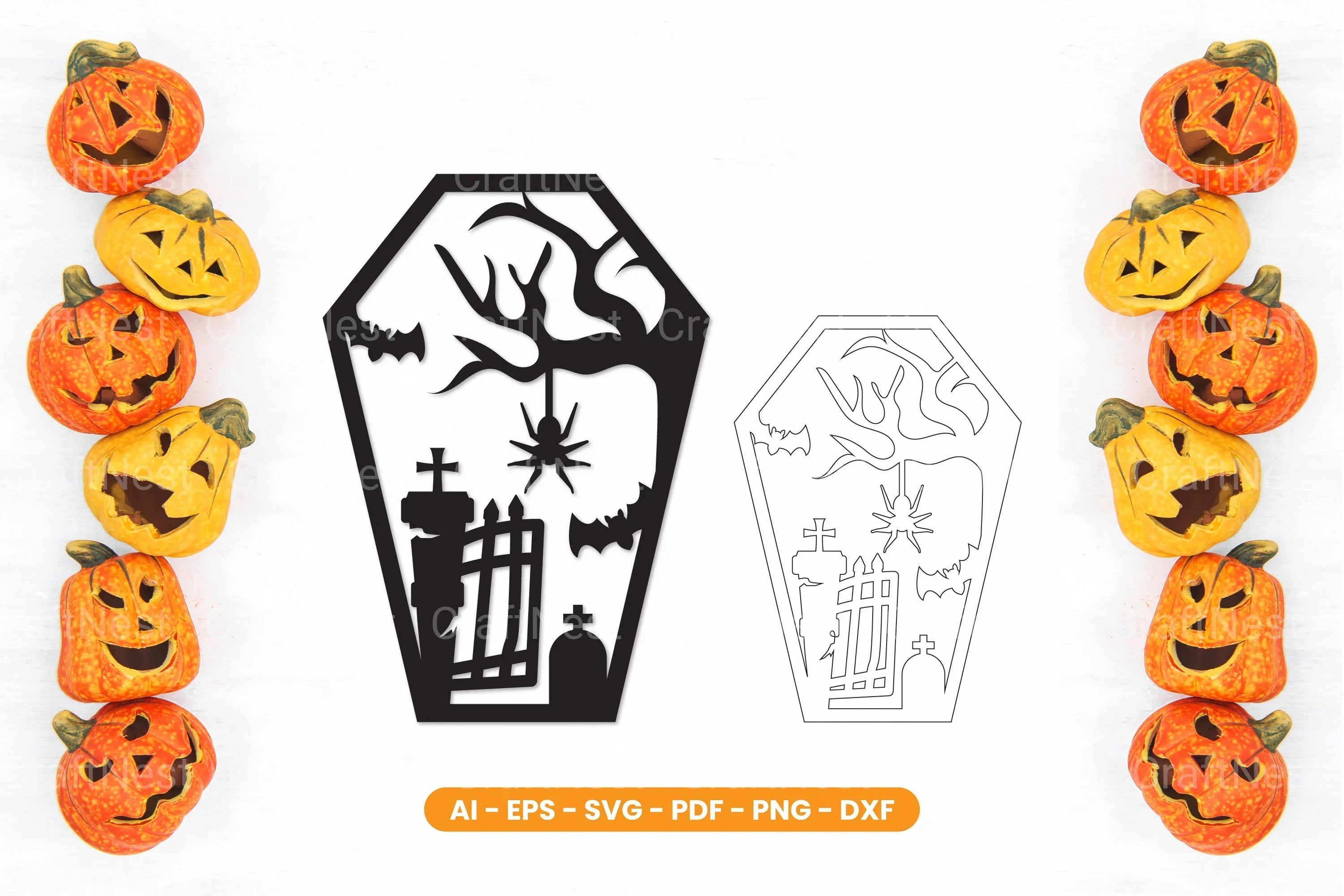 Halloween Lasercut SVG Bundle - CraftNest - Digital Crafting and Art