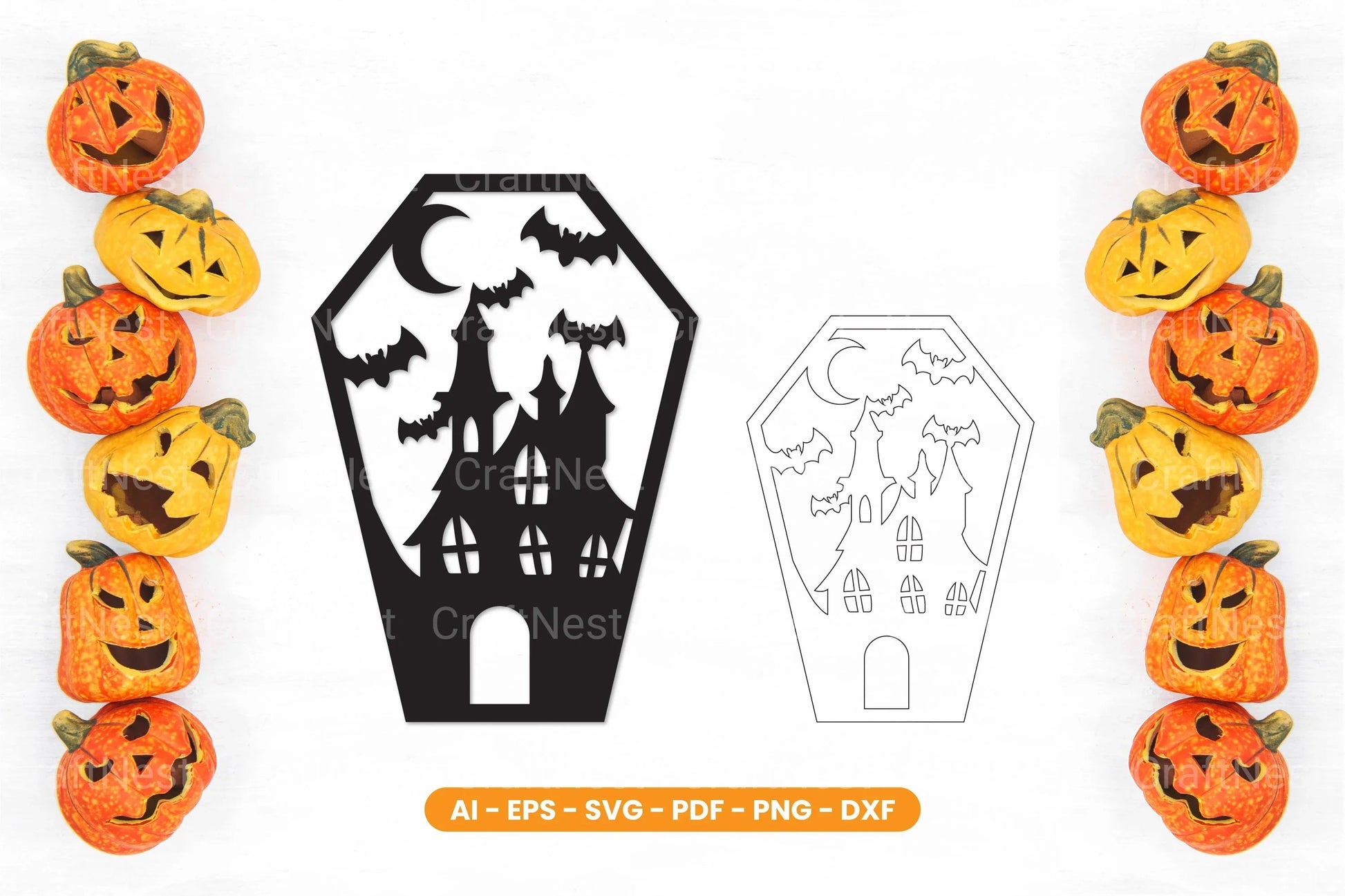Halloween Lasercut SVG Bundle - CraftNest - Digital Crafting and Art