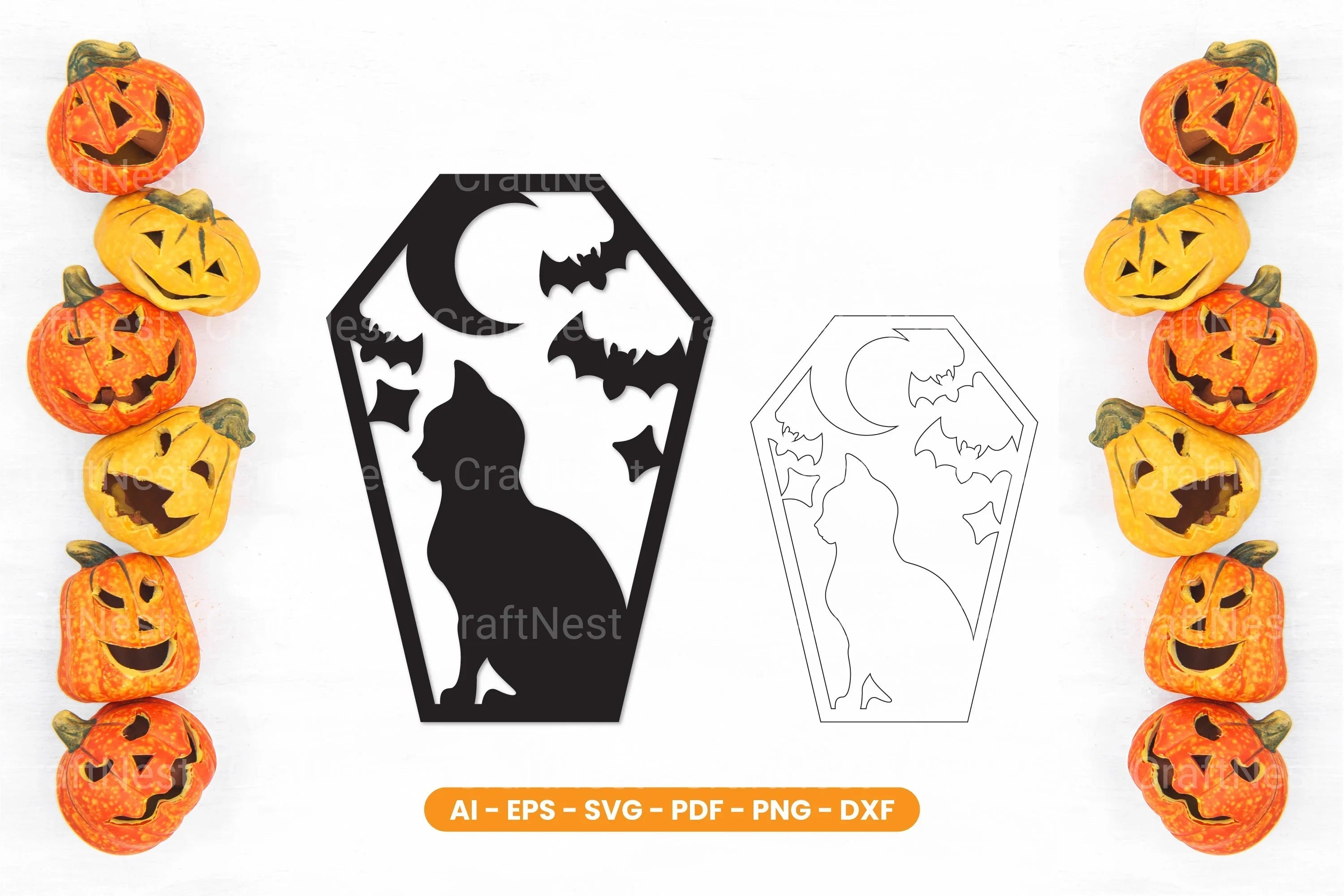 Halloween Lasercut SVG Bundle - CraftNest - Digital Crafting and Art