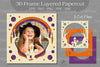 Halloween Layered 3D Frame Clipart Bundle