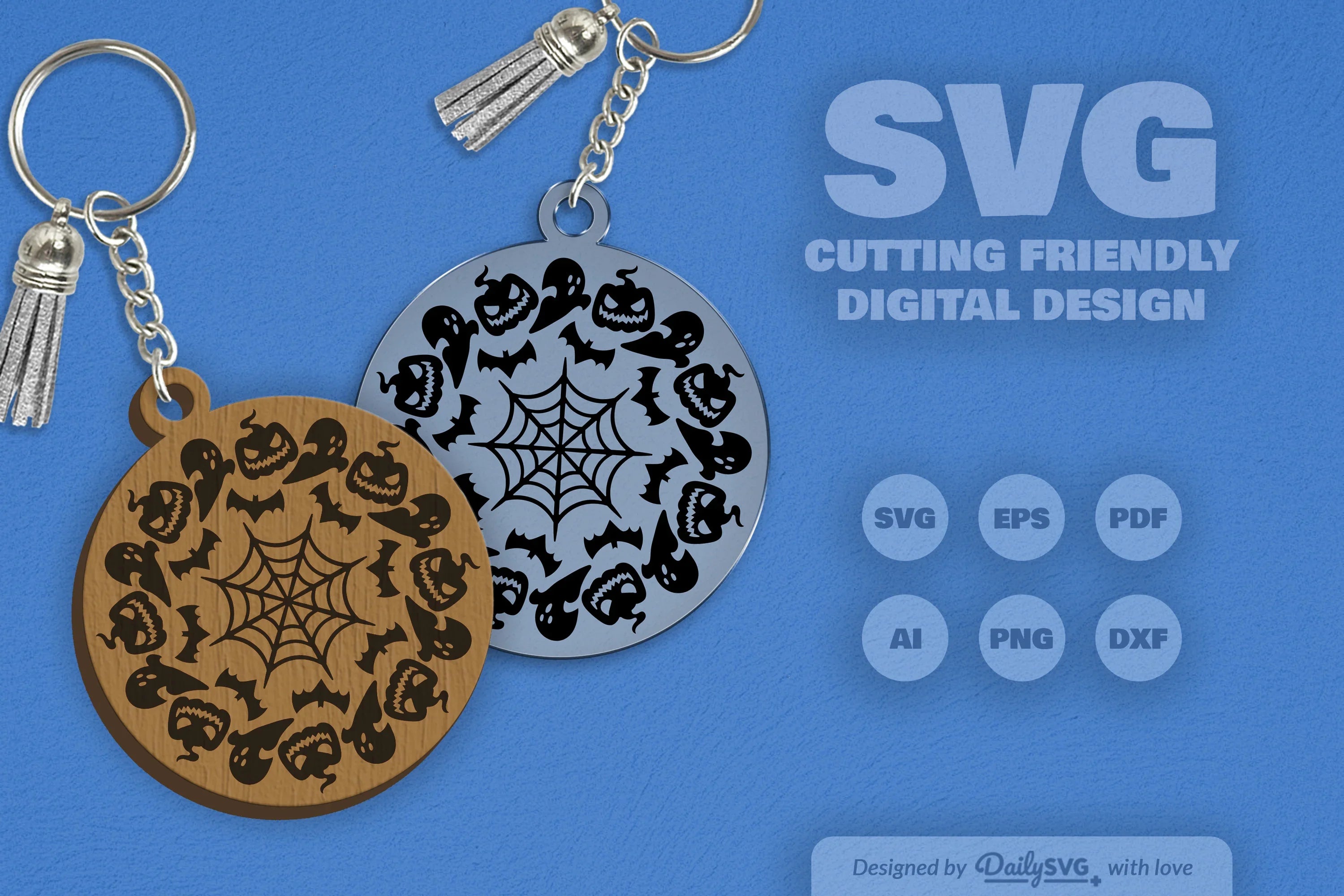 Halloween Mandala SVG Bundle 8 - CraftNest - Digital Crafting and Art