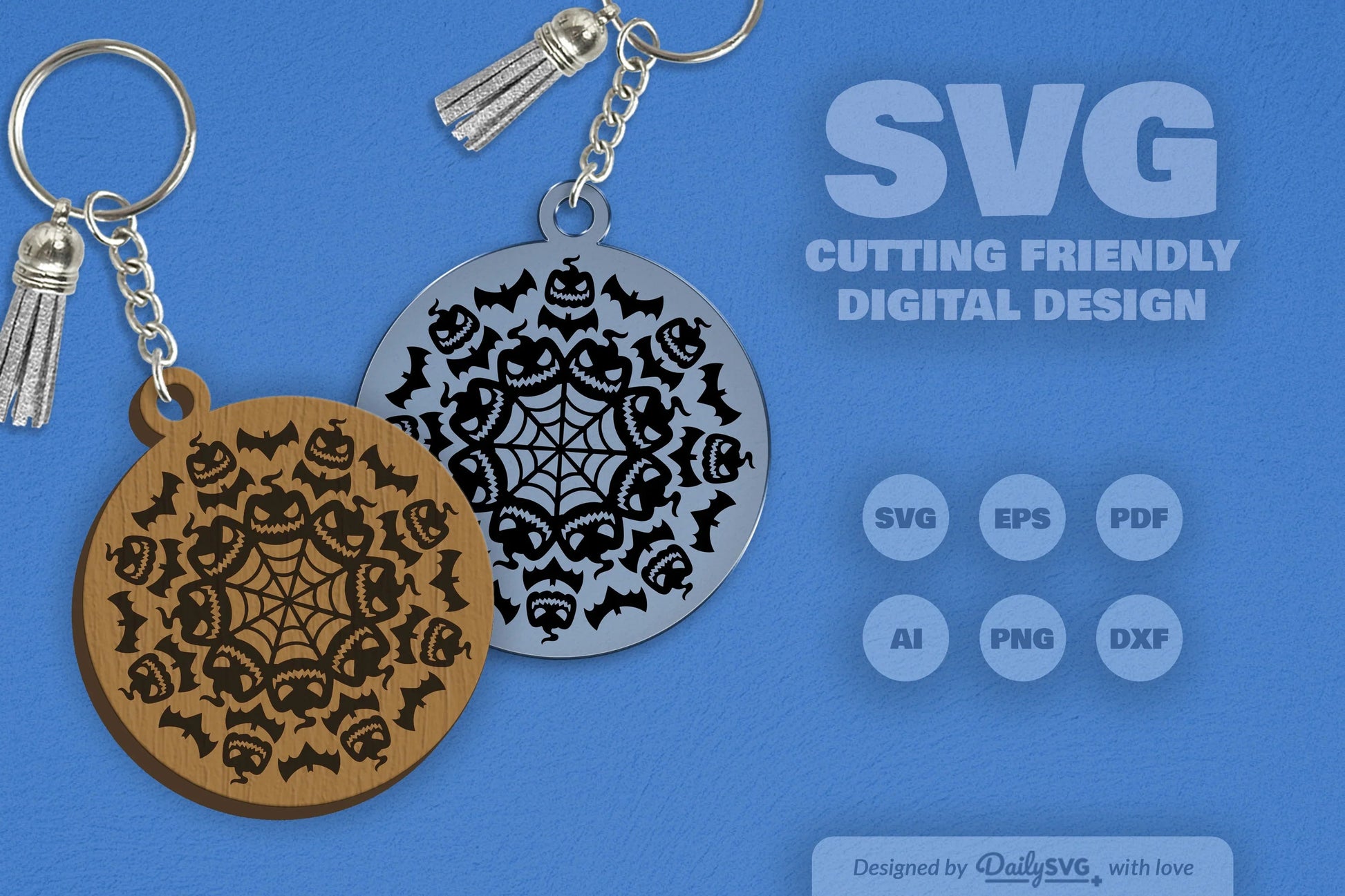 Halloween Mandala SVG Bundle 5 - CraftNest - Digital Crafting and Art