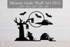 Halloween Mouse Hole Wall Art Sticker Clipart Bundle
