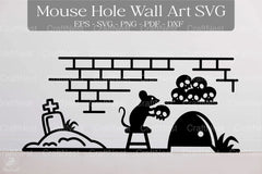 Halloween Mouse Hole Wall Decor Sticker Clipart Bundle - CraftNest - Digital Crafting and Art