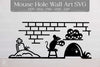Halloween Mouse Hole Wall Decor Sticker Clipart Bundle