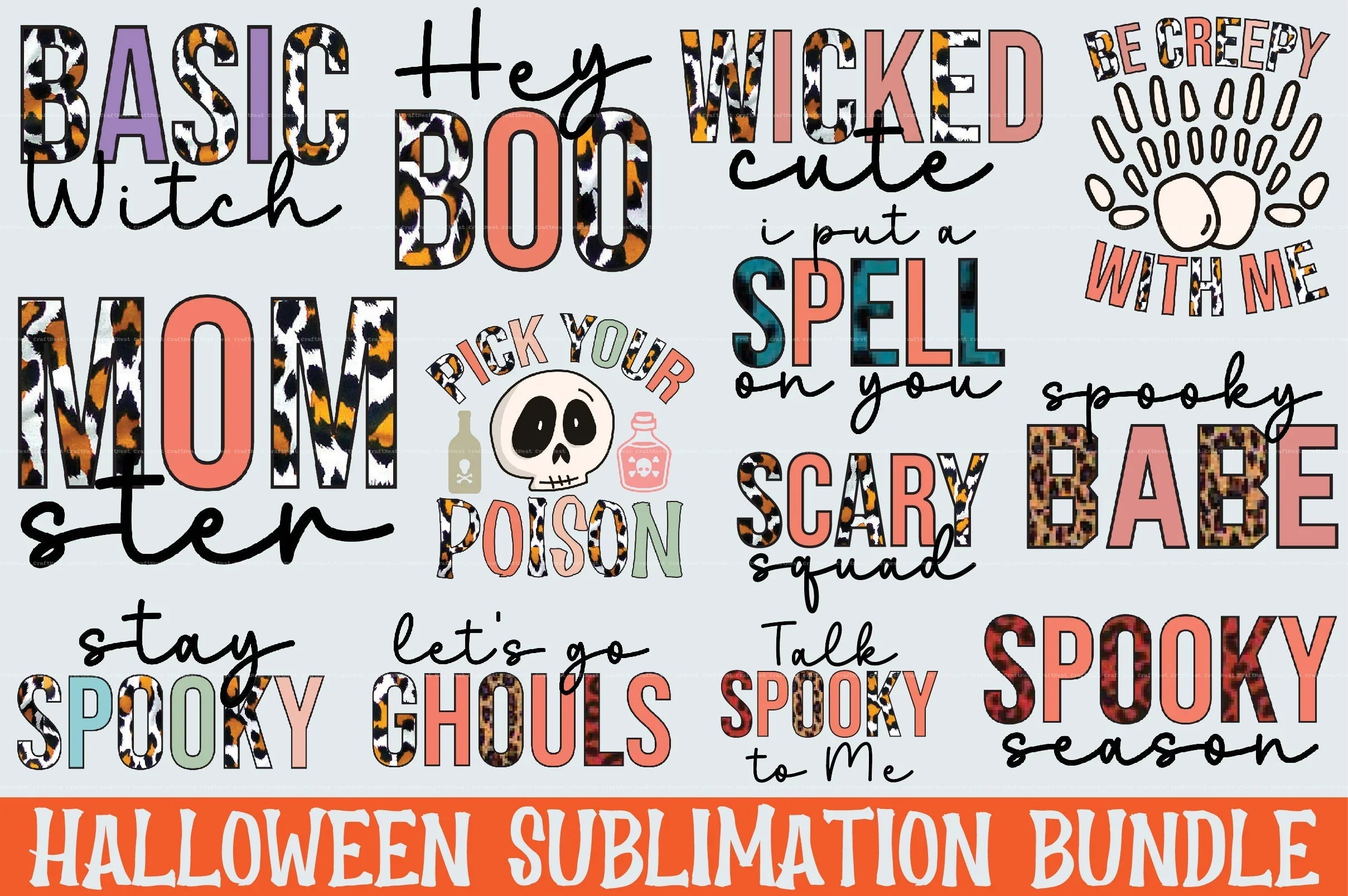 Halloween Clipart Bundle 9 - CraftNest - Digital Crafting and Art