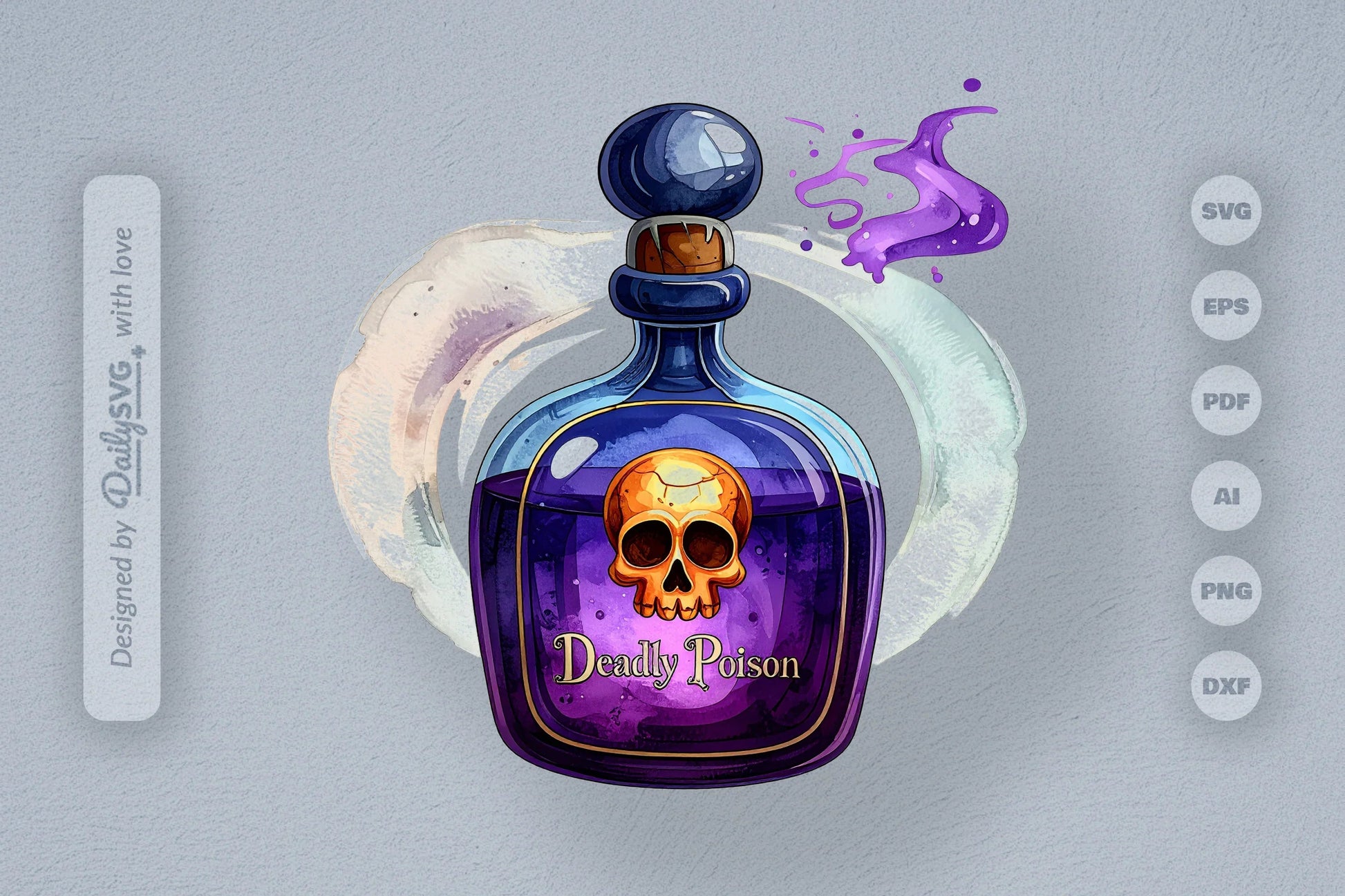 Halloween Poison Bottle Clipart SVG Bundle 1 - CraftNest - Digital Crafting and Art