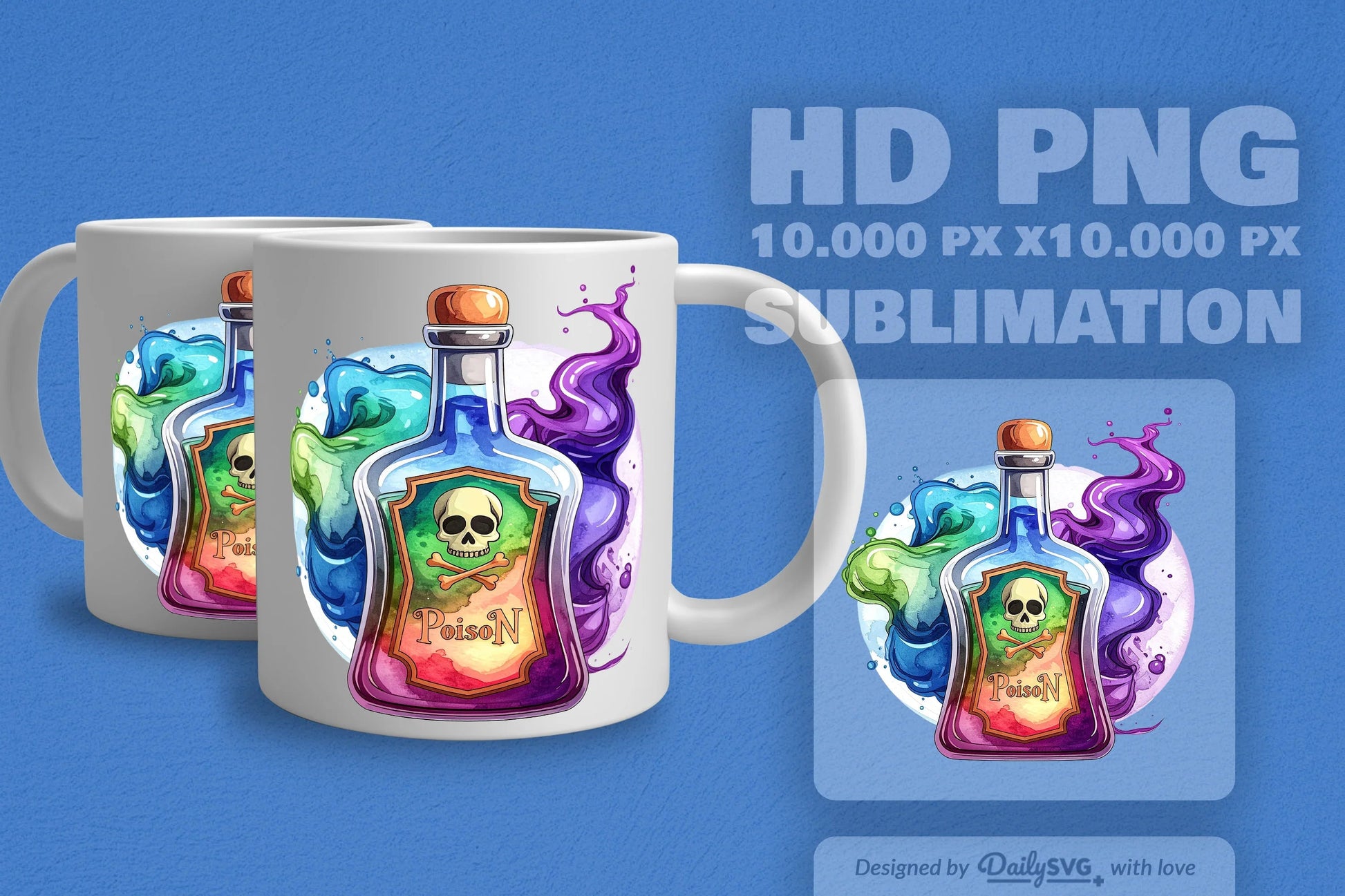 Halloween Poison Bottle Clipart SVG Bundle 9 - CraftNest - Digital Crafting and Art